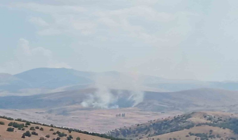 Develide anız yangını: Ekipler söndürmek için çalışıyor