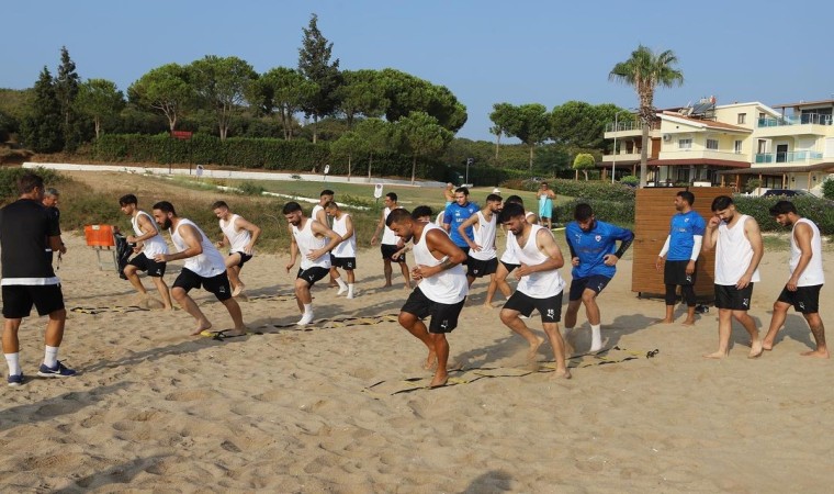 Didim Belediyespor, plajda enerji depoluyor