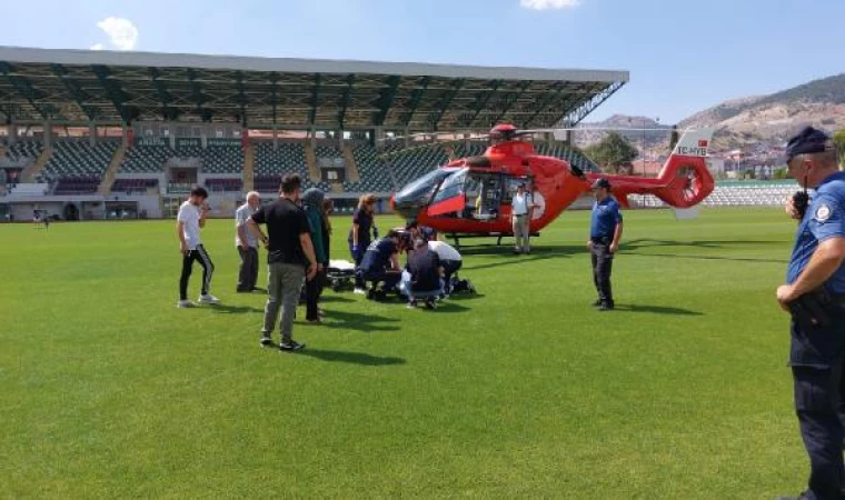 Doğum yapan kadın, ambulans helikopterle sevk edildi