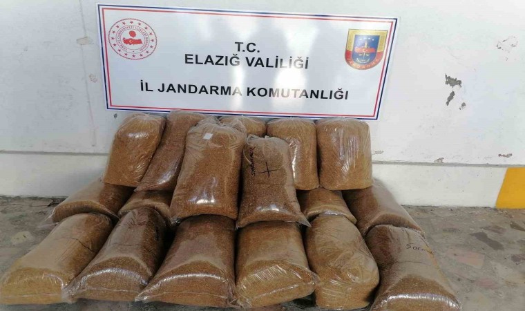 Elazığda 114 kilo kıyılmış tütün ele geçirildi