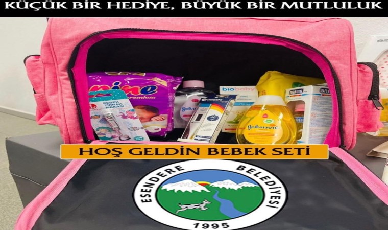 Esendere Belediyesinden anne adaylarına hoş geldin bebek seti