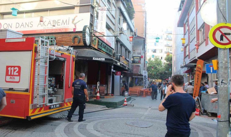 Eskişehirde alev alan tüp panik oluşturdu