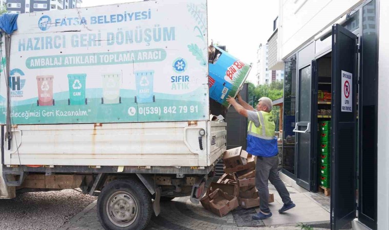 Fatsada aylık toplanan atık miktarı 210 tona ulaştı