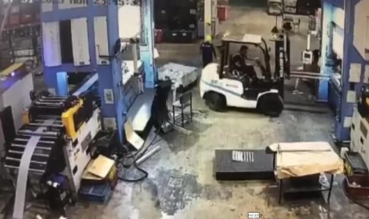 Forklift ile duvar arasına sıkışan işçi öldü