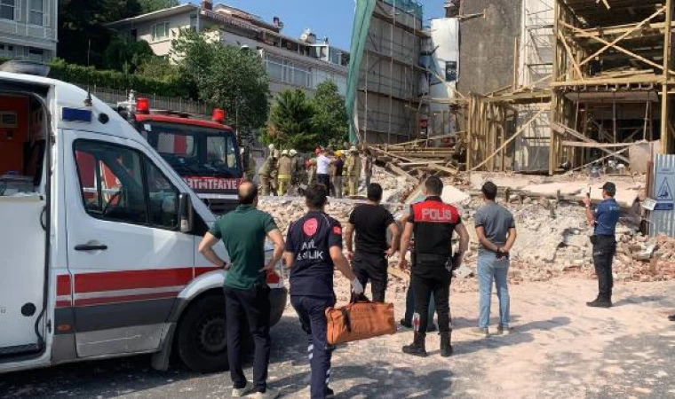 Fotoğraflar // Kuruçeşme’de çökme; itfaiye 1 kişiyi arıyor