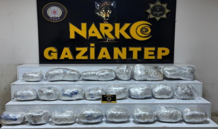 Gaziantepte 26 kilo skunk ele geçirildi