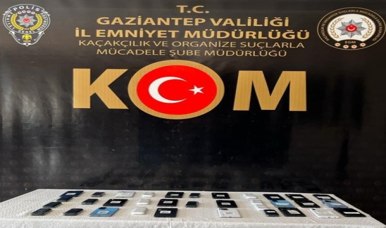 Gaziantepte 34 adet kaçak cep telefonu ele geçirildi