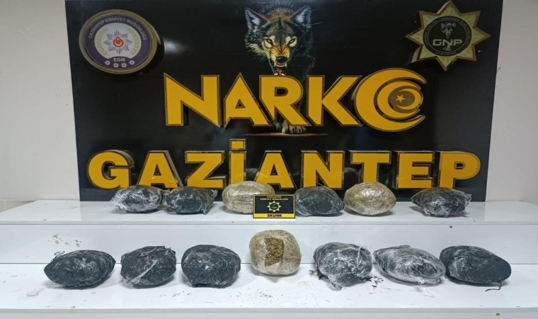 Gaziantepte 8 kilo skunk ele geçirildi