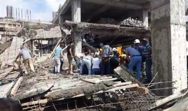 Hatay’da inşaatta çökme: 4 yaralı