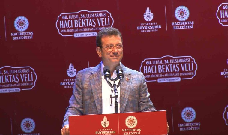 İBB Başkanı İmamoğlu, Nevşehirde Hacı Bektaş Veli Anma Etkinliklerine katıldı