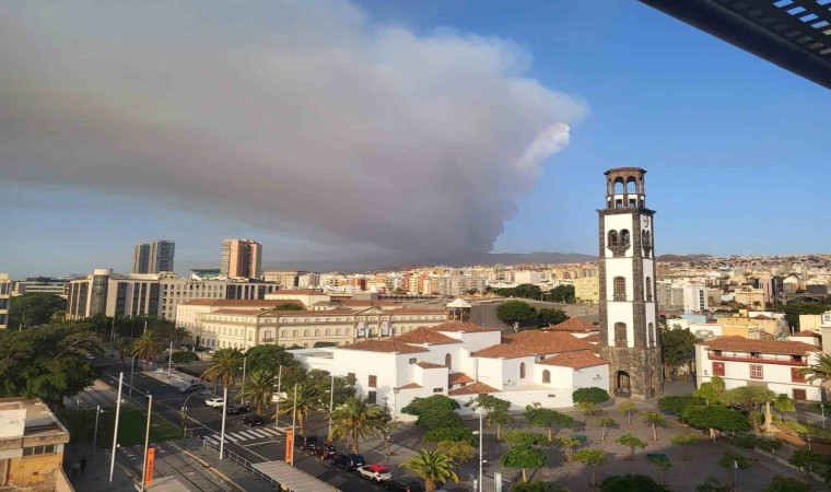 İspanyanın Tenerife Adasında orman yangını çıktı