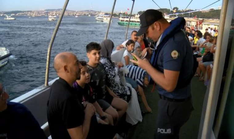 İstanbul polisinden tur ve eğlence teknelerine ’İstanbul Huzur’ denetimi