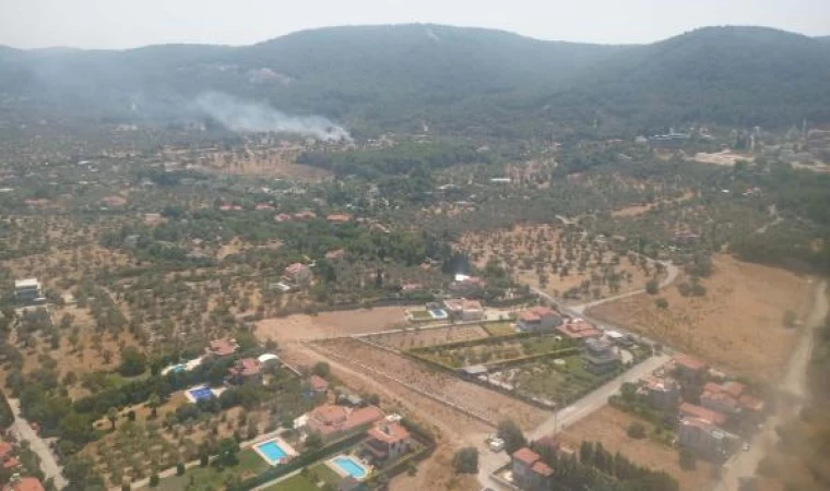 İzmir’de çıkan orman yangını, yarım saatte kontrol altına alındı