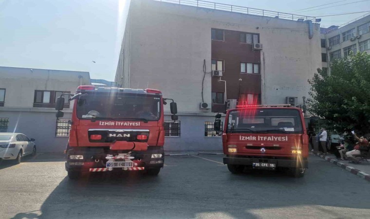 İzmirde hastanede korkutan yangın