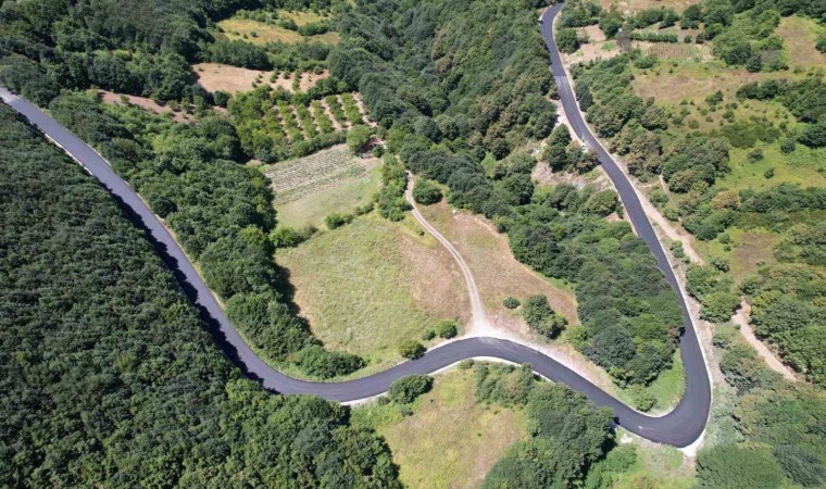 Karamürsel Senaiye-İznik yolu asfaltlandı