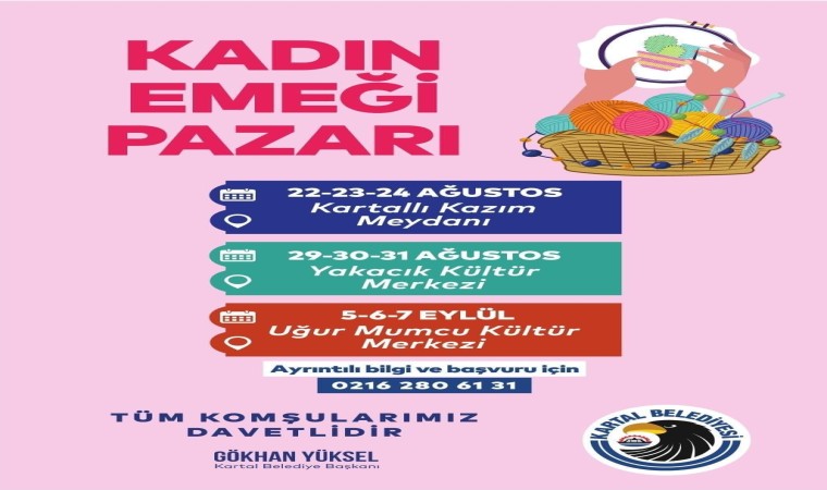 Kartalda kadın emeği pazarı açılıyor