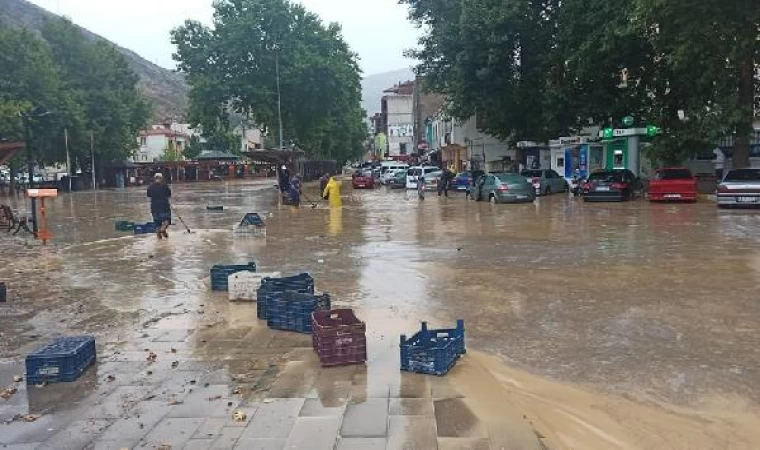 Kayseri’de sel sonrası hasar tespiti