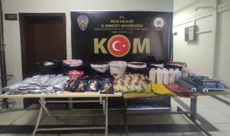 Kilis’te 433 kilo kaçak nargile tütünü ele geçirildi