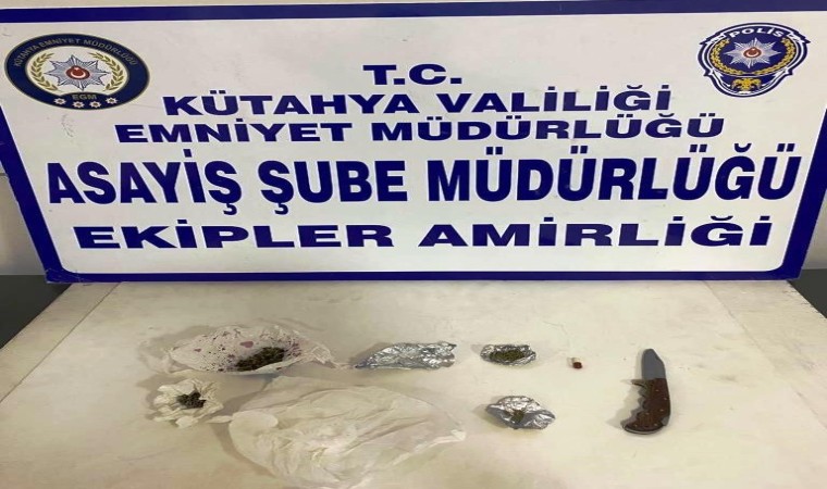 Kütahyada bir kişinin üzerinde uyuşturucu madde ele geçirildi