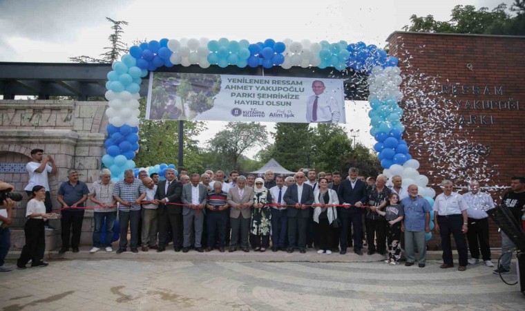 Kütahyada Ressam Ahmet Yakupoğlu Parkı hizmete sunuldu