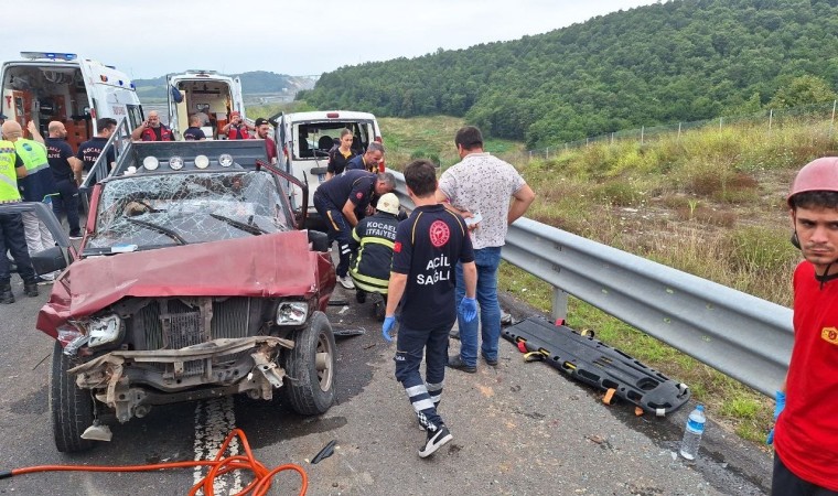 Kuzey Marmara Otoyolunda feci kaza: 2si ağır 6 yaralı