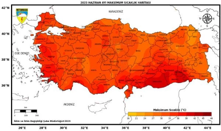 Maksimum sıcaklık 1.7 derece arttı; Senirkent’te 0, Cizre’de 42.5 derece ölçüldü