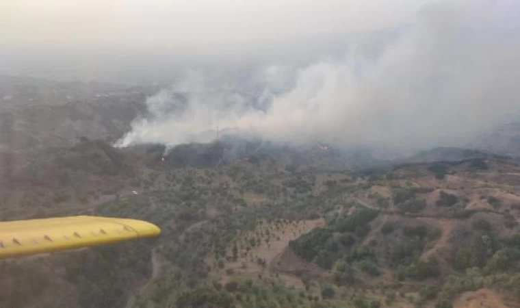 Manisa’da maki yangını