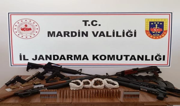 Mardin’de iki evde silah ve fişek ele geçirildi