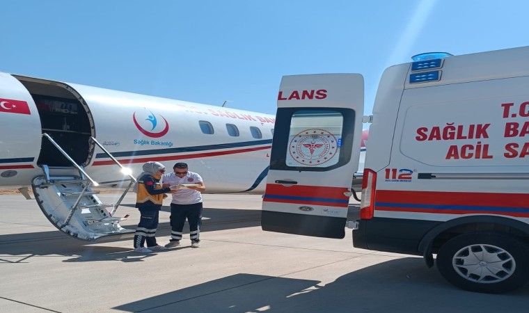 Mardinden ambulans uçak 3 günlük Gülistan bebek için havalandı