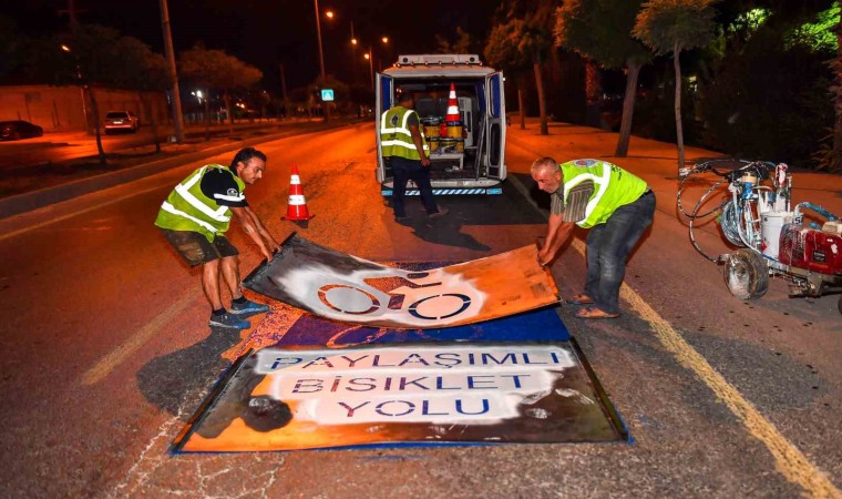 Mersinde Paylaşımlı bisiklet yolu uygulamasına başladı