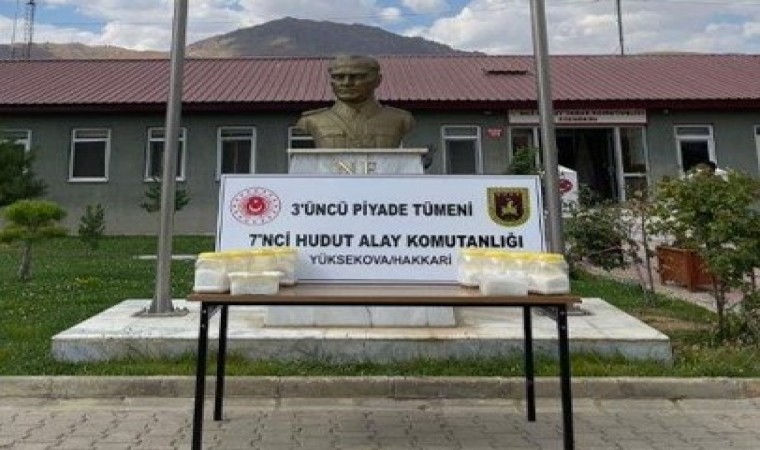 MSB: “Hakkari hudut hattında 9 bin 888 gram metamfetamin ele geçirildi”