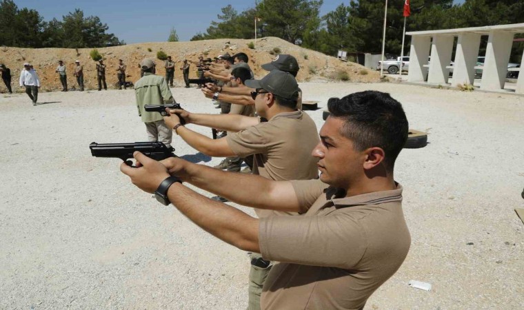 Muğla Orman Bölge Müdürlüğünde silah taşıyan personellere eğitim verildi