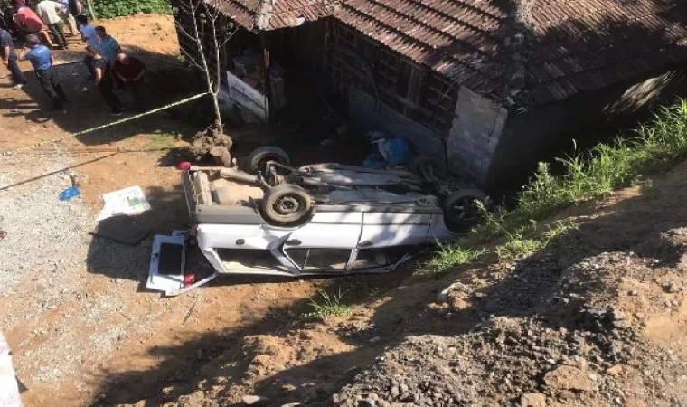 Ordu’da otomobil, evin bahçesine düştü: 3 ölü, 2 yaralı