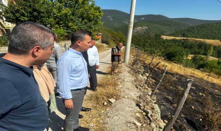 Şahin, Çanakkale yangınında zarar gören bölgeleri ziyaret etti