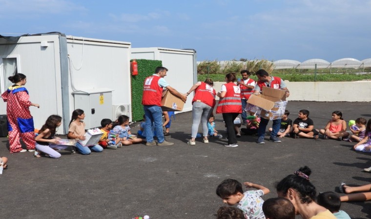 Samandağda depremzede çocuklar için etkinlik düzenlendi