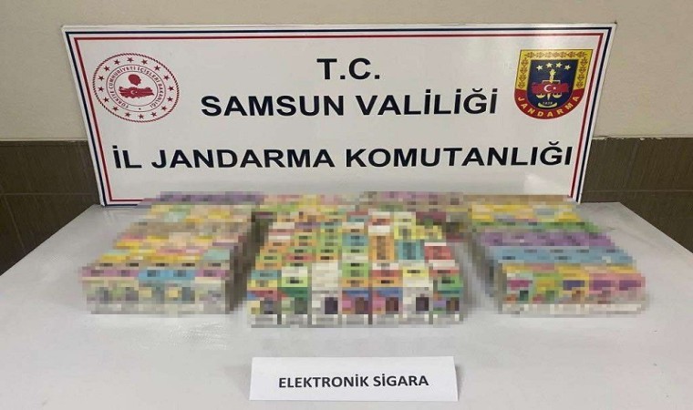 Samsunda 254 kaçak elektronik sigara ele geçirildi