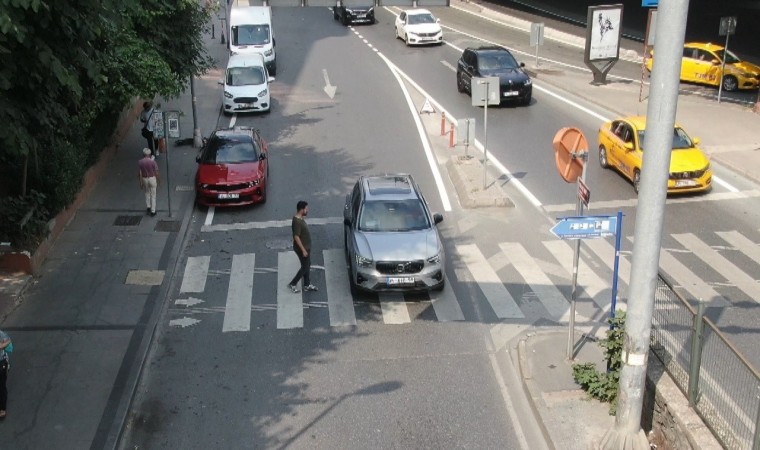 Şişlide yayalara yol vermeyen sürücülere ceza yağdı