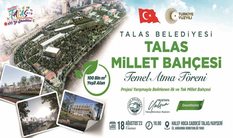 Talas Millet Bahçesine İlk Harç Konuyor