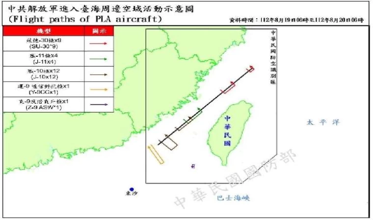 Tayvan Savunma Bakanlığı: Boğazda 45 Çin uçağı tespit ettik