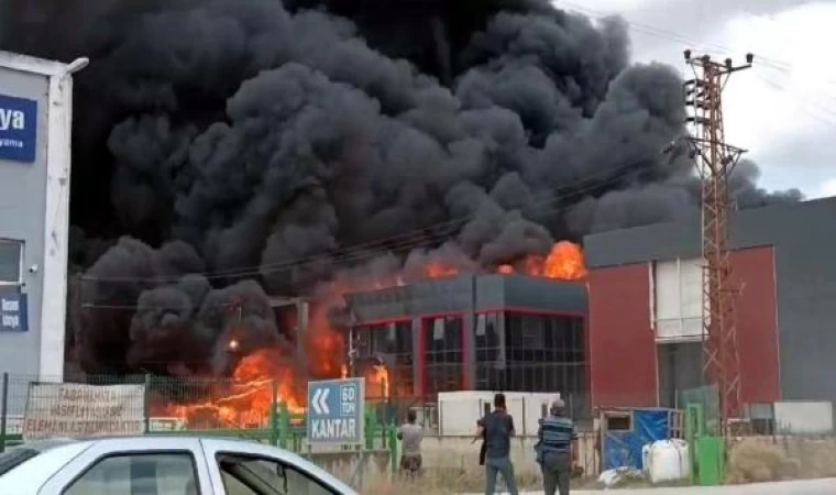 Tekirdağ’da fabrika yangını