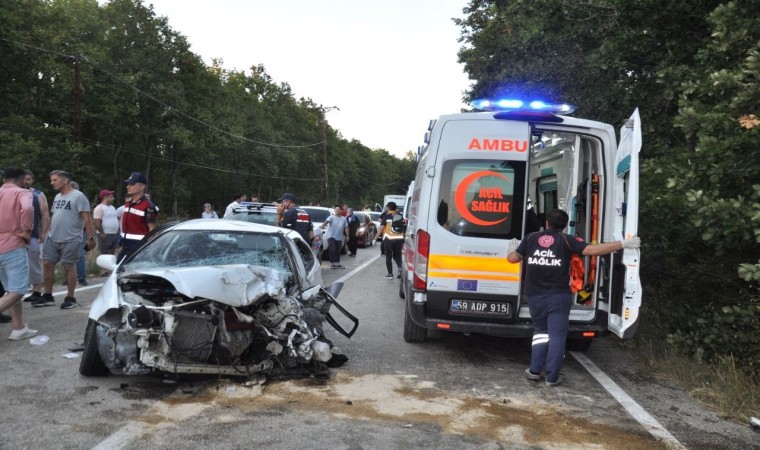 Tekirdağda trafik kazası: 1 ölü, 2 yaralı