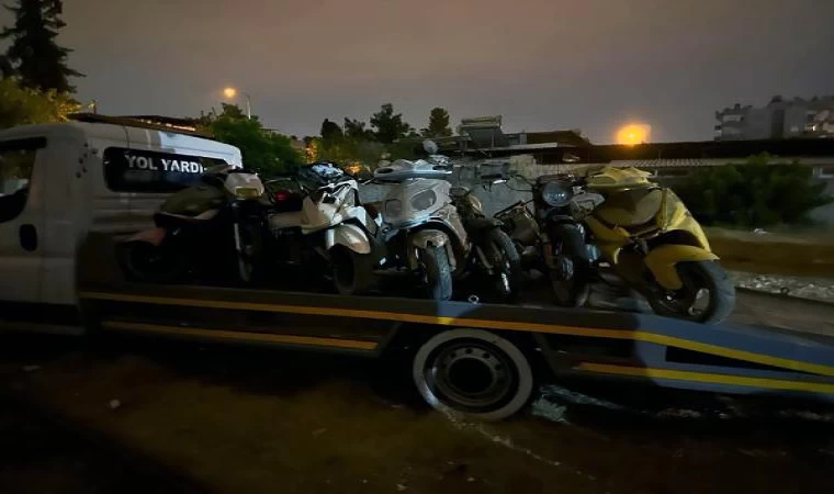 Terk edilen yediemin otoparkında hırsızlara suçüstü