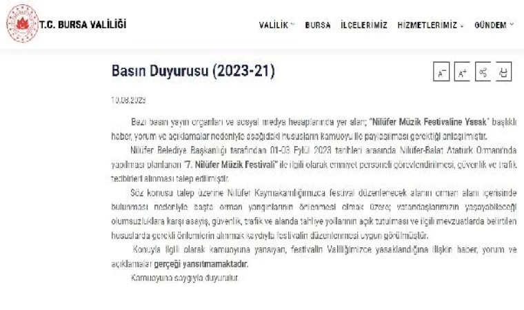 Turgay Erdem: Nilüfer Müzik Festivali’ni kaymakamlığın alkol yasağı nedeniyle iptal ettik (2)