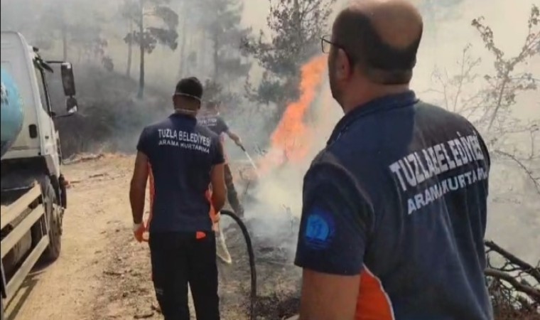 Tuzla Belediyesi, Çanakkaledeki orman yangını için seferber oldu