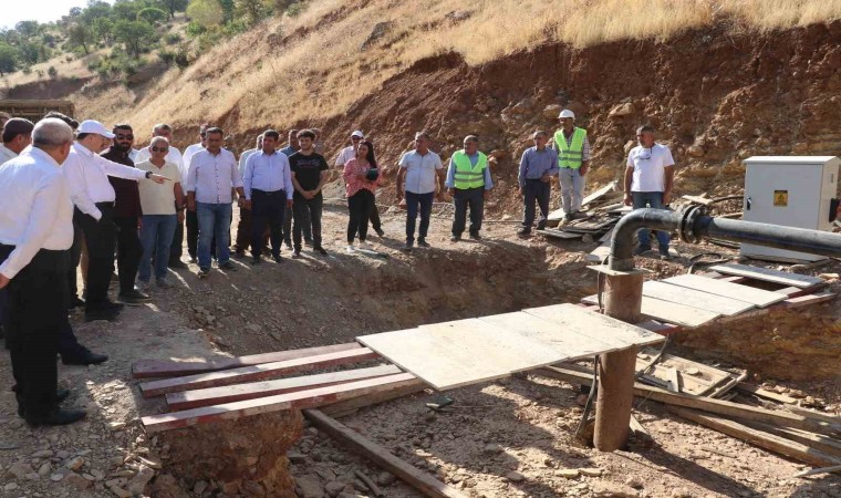 Vali Kızılkaya HESKO Kaptajı İçmesuyu ana kaynağında incelemelerde bulundu