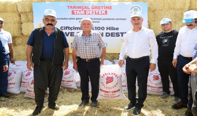 Yeşilyurtta depremzede üreticilere tarımsal destek