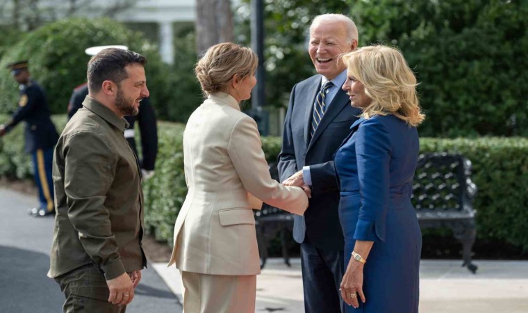 ABD Başkanı Biden, Ukrayna Devlet Başkanı Zelenskiyi Beyaz Sarayda ağırladı