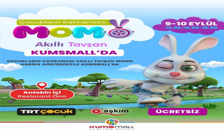 Akıllı tavşan Momo, KumsMall AVMye geliyor