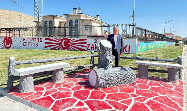 Altıntaşta 30 Ağustos Zafer Parkı hizmete girdi