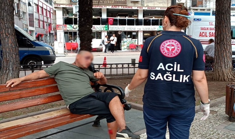 Anıtparkta yine sarhoş vakası: Bıçaklanan sarhoş hastaneye kaldırıldı